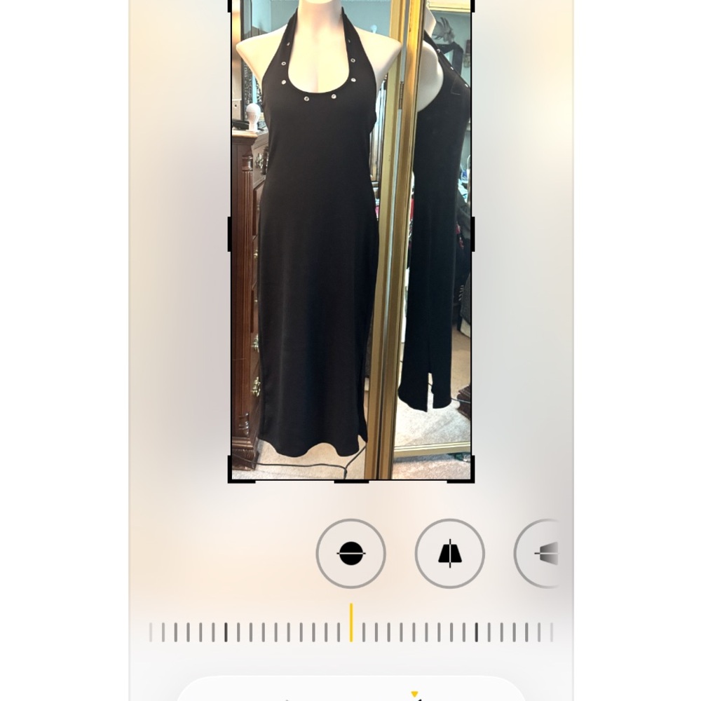 Black Halter Dress New size M